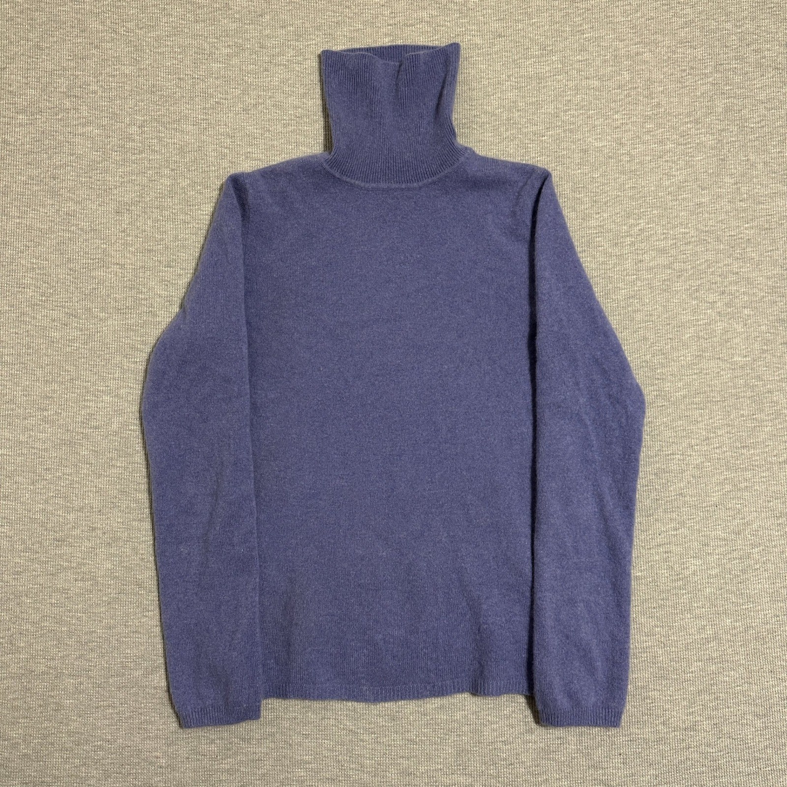 Charter Club 100% Cashmere Turtleneck Sweater Purple Womens Medium 2-Ply