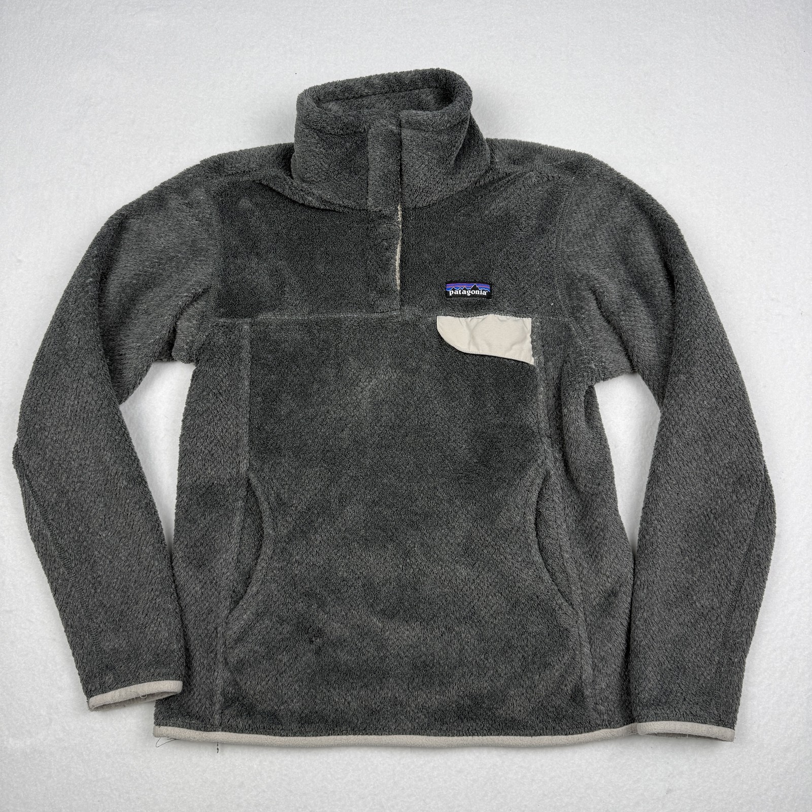 Patagonia Fleece Pullover Jacket Womens Small Gray Half Zip Polartec Thermal