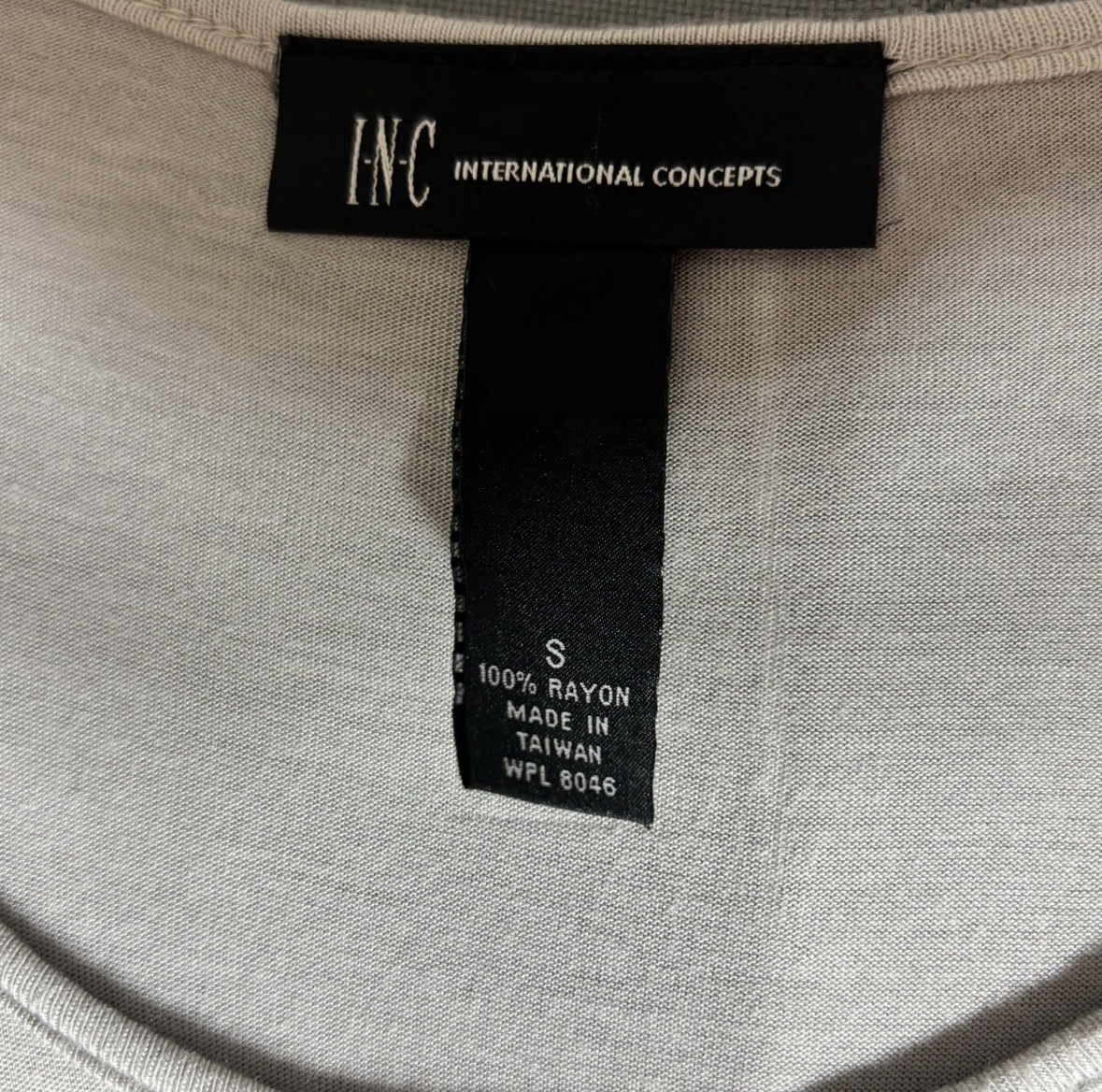 INC International Concepts Silver Studded Rayon Dolman Top Women’s S