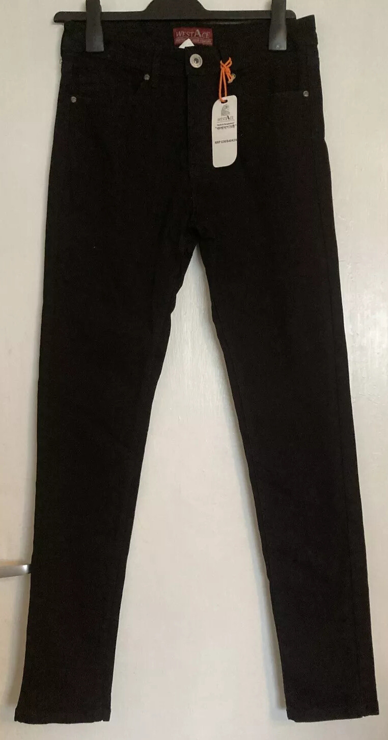 WESTACE WEST ACE MENS BLACK JEANS 28/32 BNWT FLEX JEANS NEW XMAS GIFT PRESENT