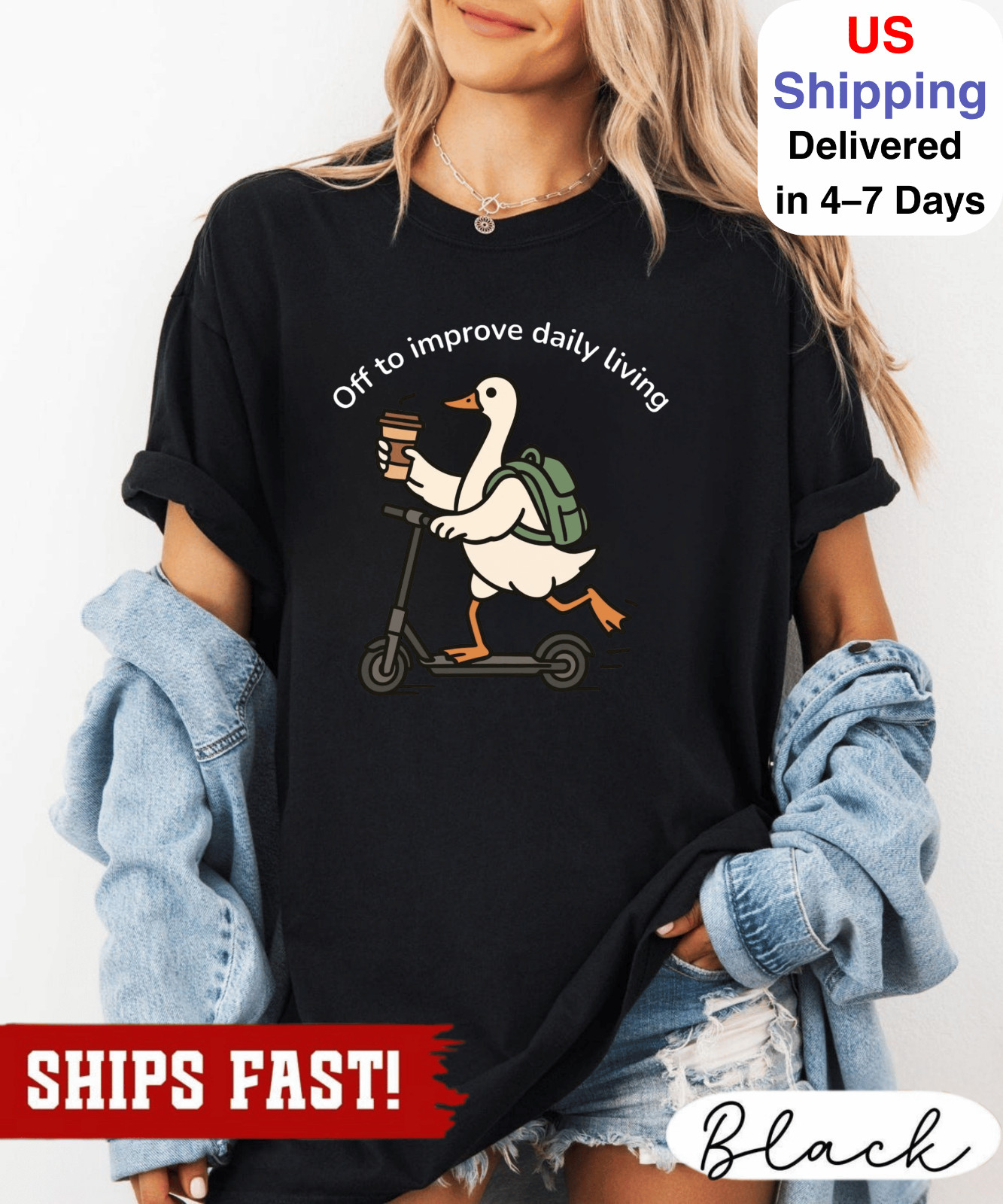 Occupational Therapy Goose Shirt, Off to Improve Daily Living Tee, OT Gift, Ment