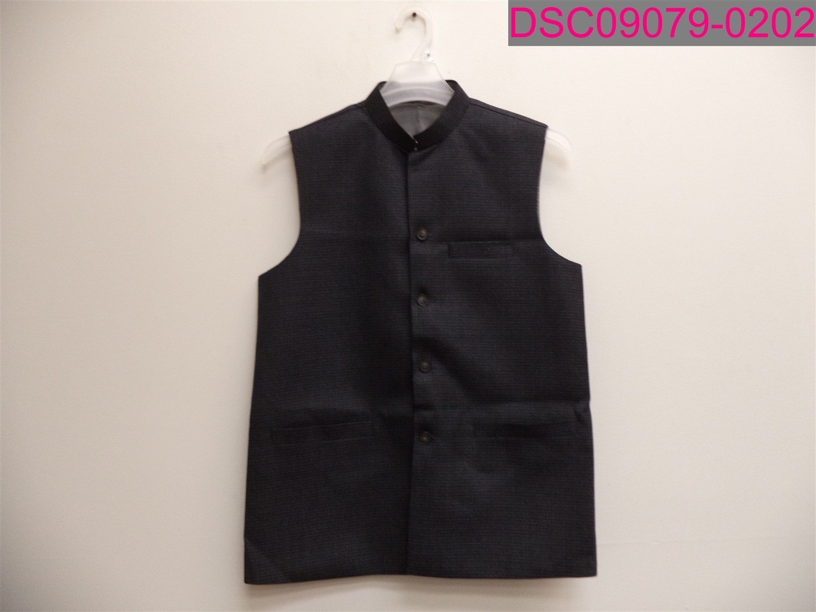 Nadeem Kurta Palace Men’s Button Up Vest Black Size Medium