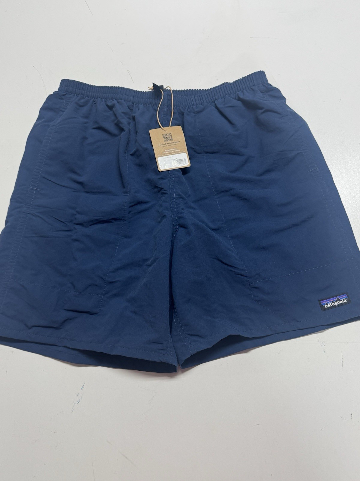 Patagonia Baggies Longs 7” Tidepool Blue Lined Shorts Men’s Size Medium