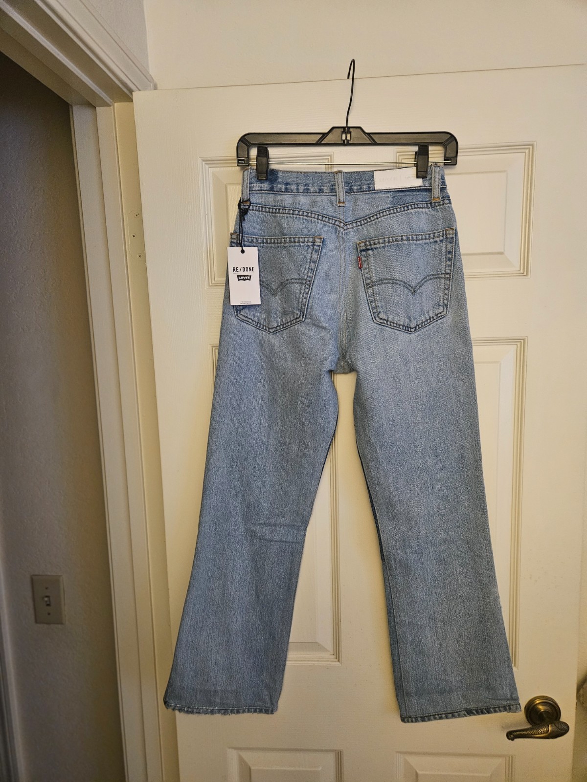 NWT Levi’s Re/Done denim jeans size 24 in 70s loose flare style Indigo