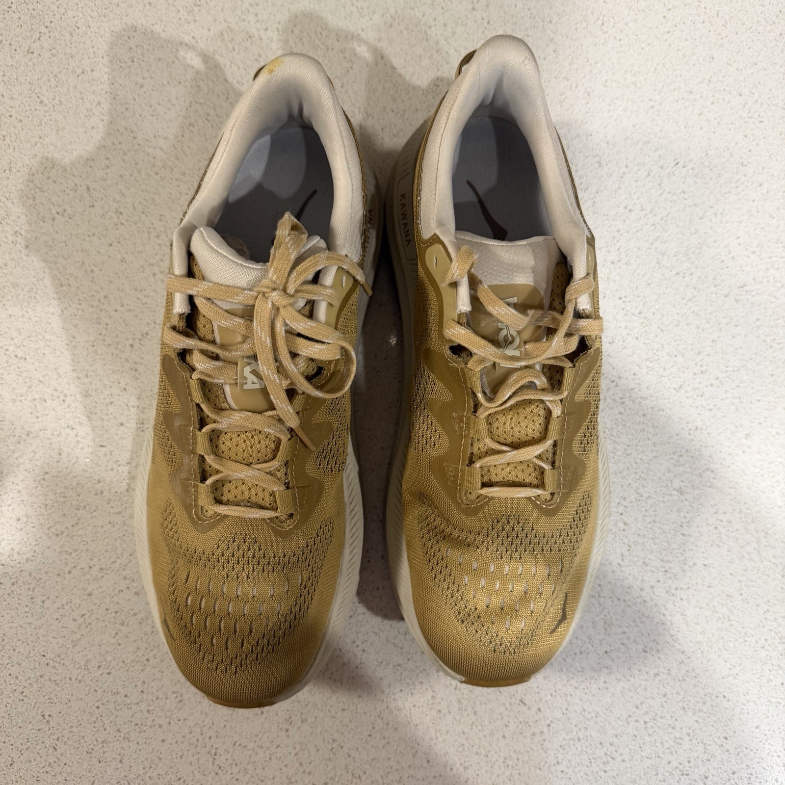 Hoka Kawana 2 Shoes Mens 9D Wheat Oat Milk Athletic running Sneakers