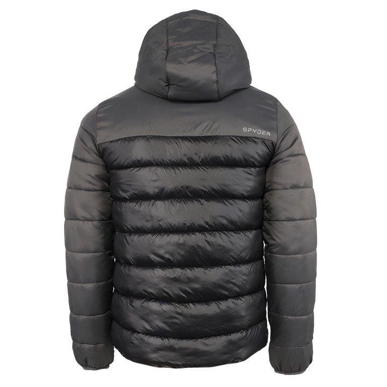 NEW Spyder Circuit Insulated Puffer Jacket Men’s Small Polar Grey / Black puffer
