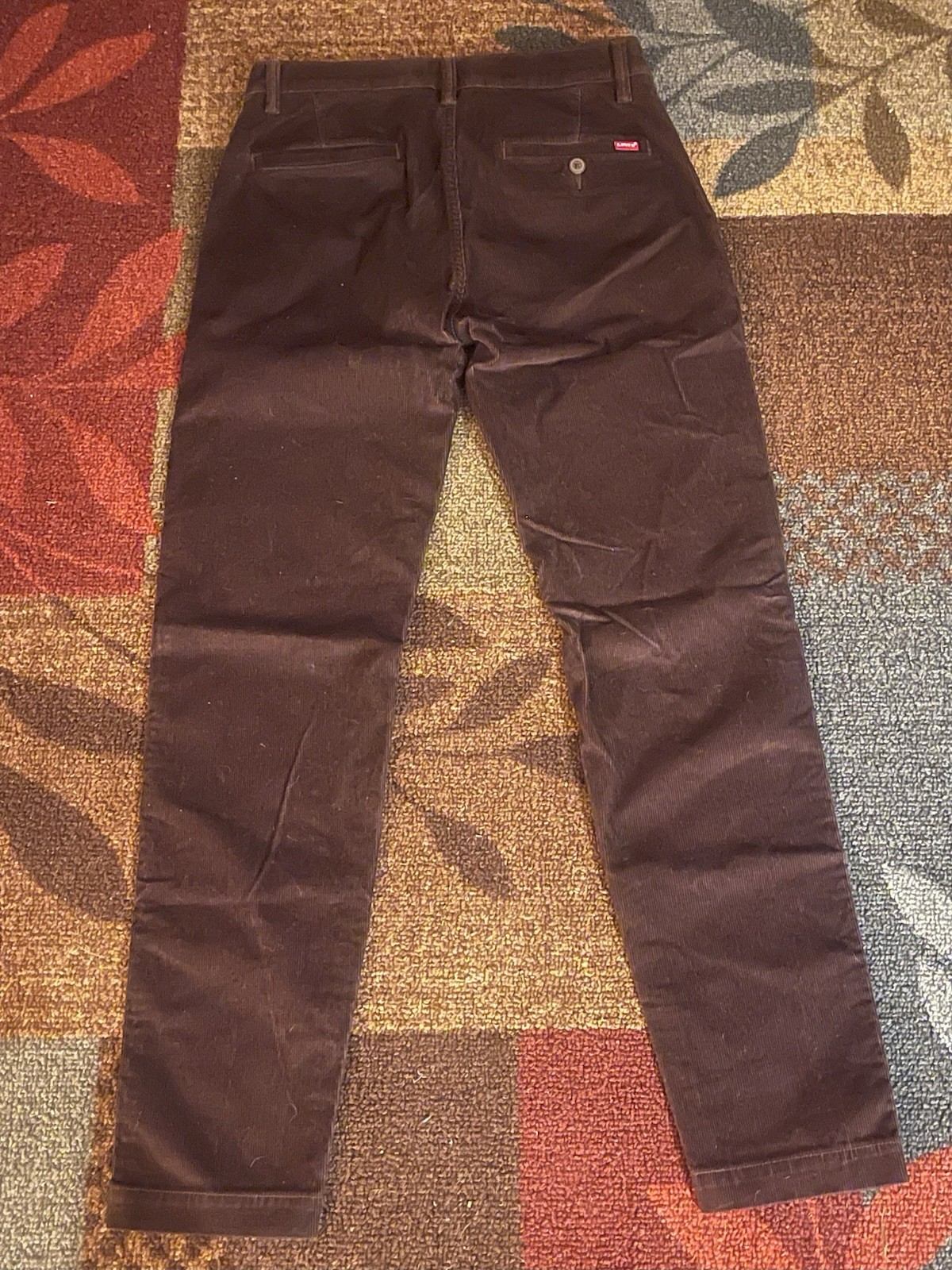 Levi’s XX Chino Brown Corduroy Tapered Slim Fit Pants Men’s 30W Pockets