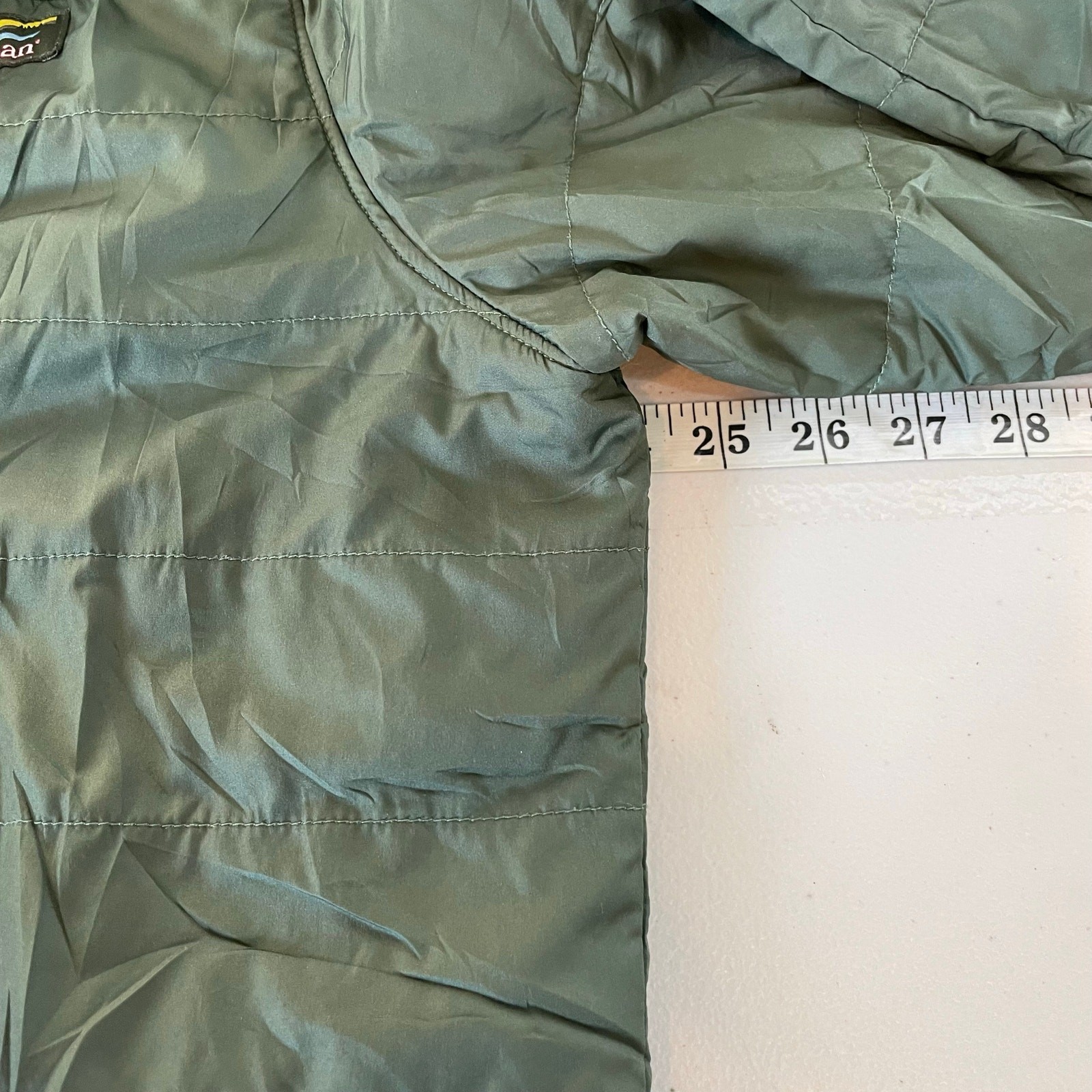 L.L.Bean Army Green Men’s Mountain Classic Puffer Jacket Lightweight Large Tall