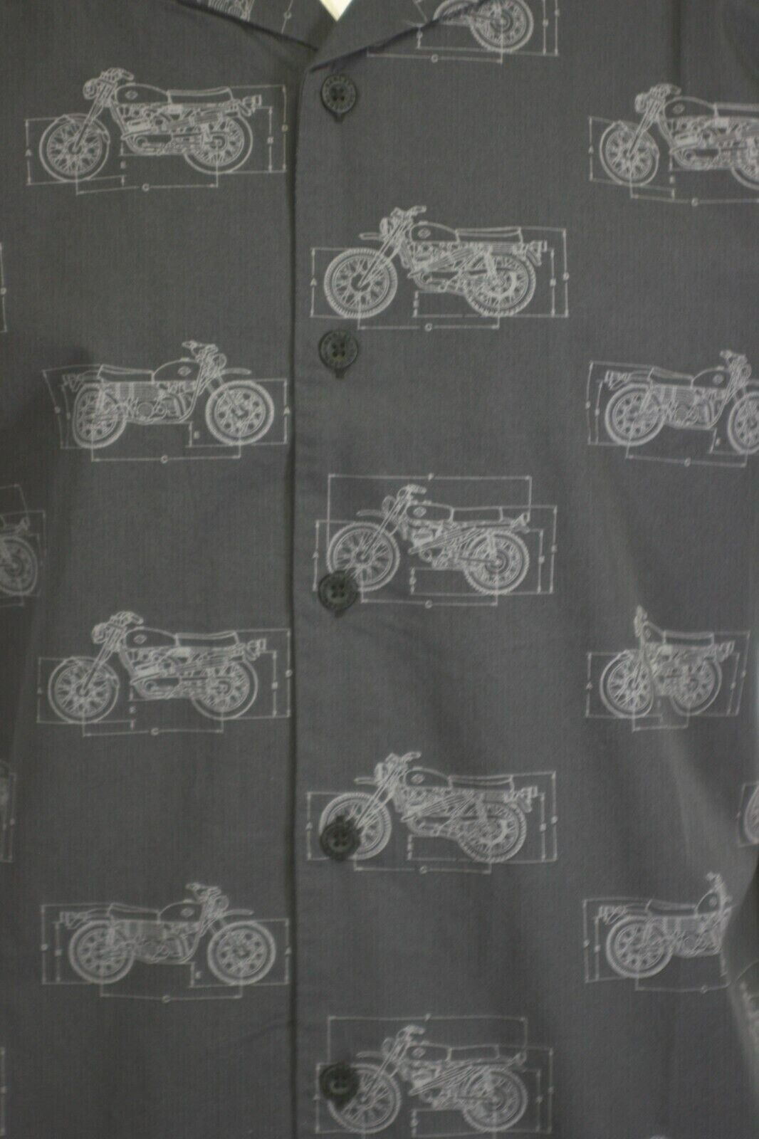 Harley-Davidson Men’s Shirt Dark Grey Fueled Allover Custom Print S/S (S61)