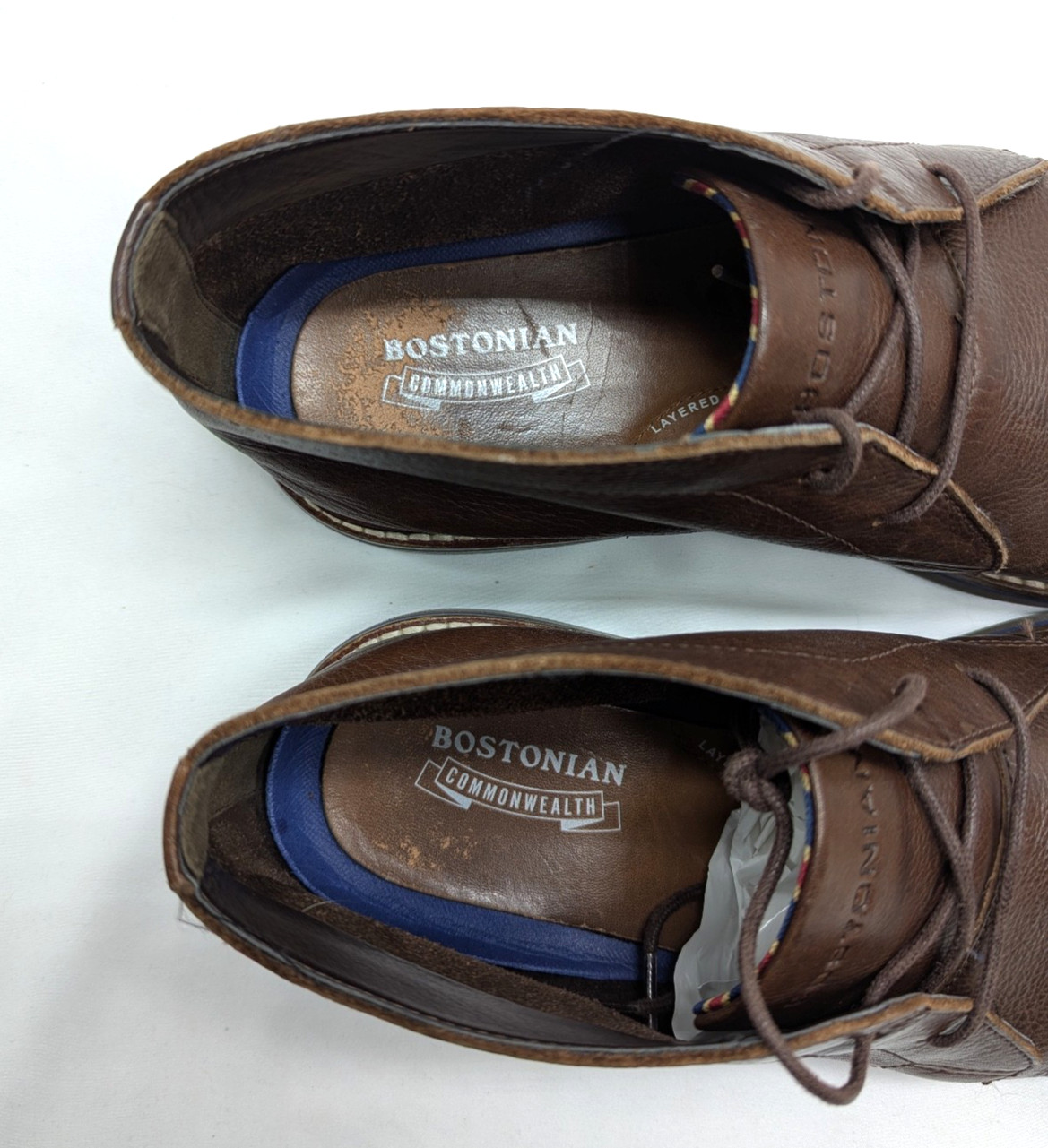Bostonian Mens 9M Shoes Brown Leather Mid Chukka Boots Commonwealth