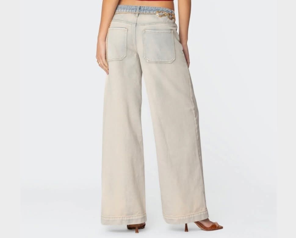 Rhiannon Washed Low Rise Baggy Jeans