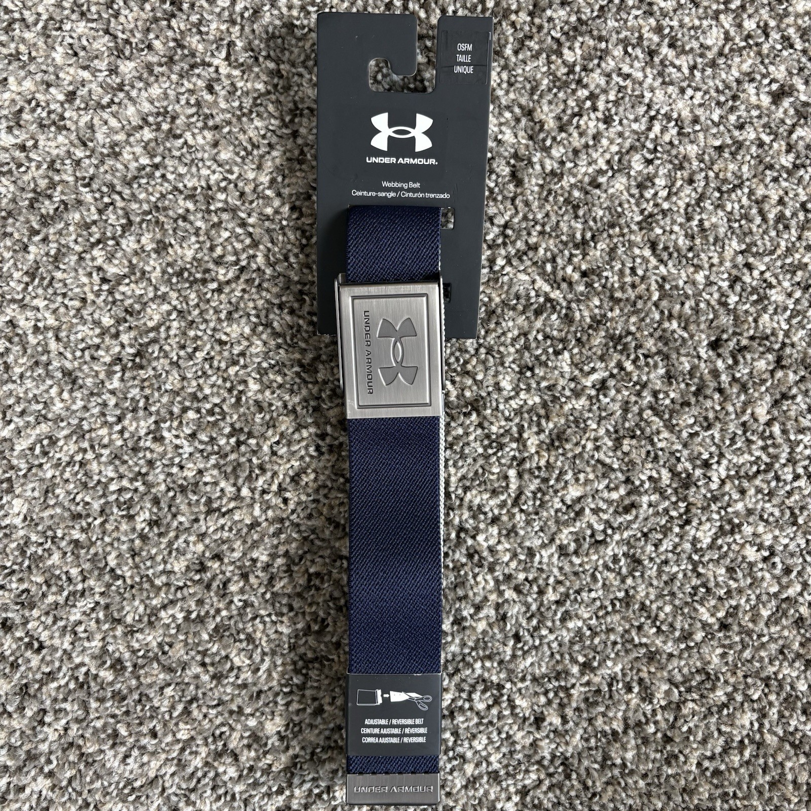 Under Armour Men’s UA Webbing Belt One Size Fits All Webbed Belt