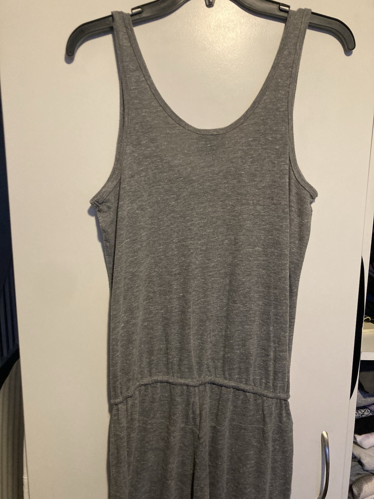 C&C California Medium Color Gray Sleeveless Comfy Pockets Jumpsuit Size S/P