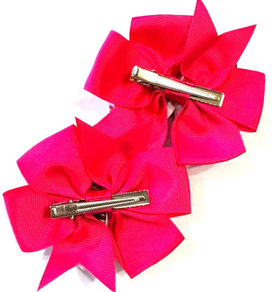 Beautiful Ride’um Cowgirl inspired pigtail hair bows for girls.