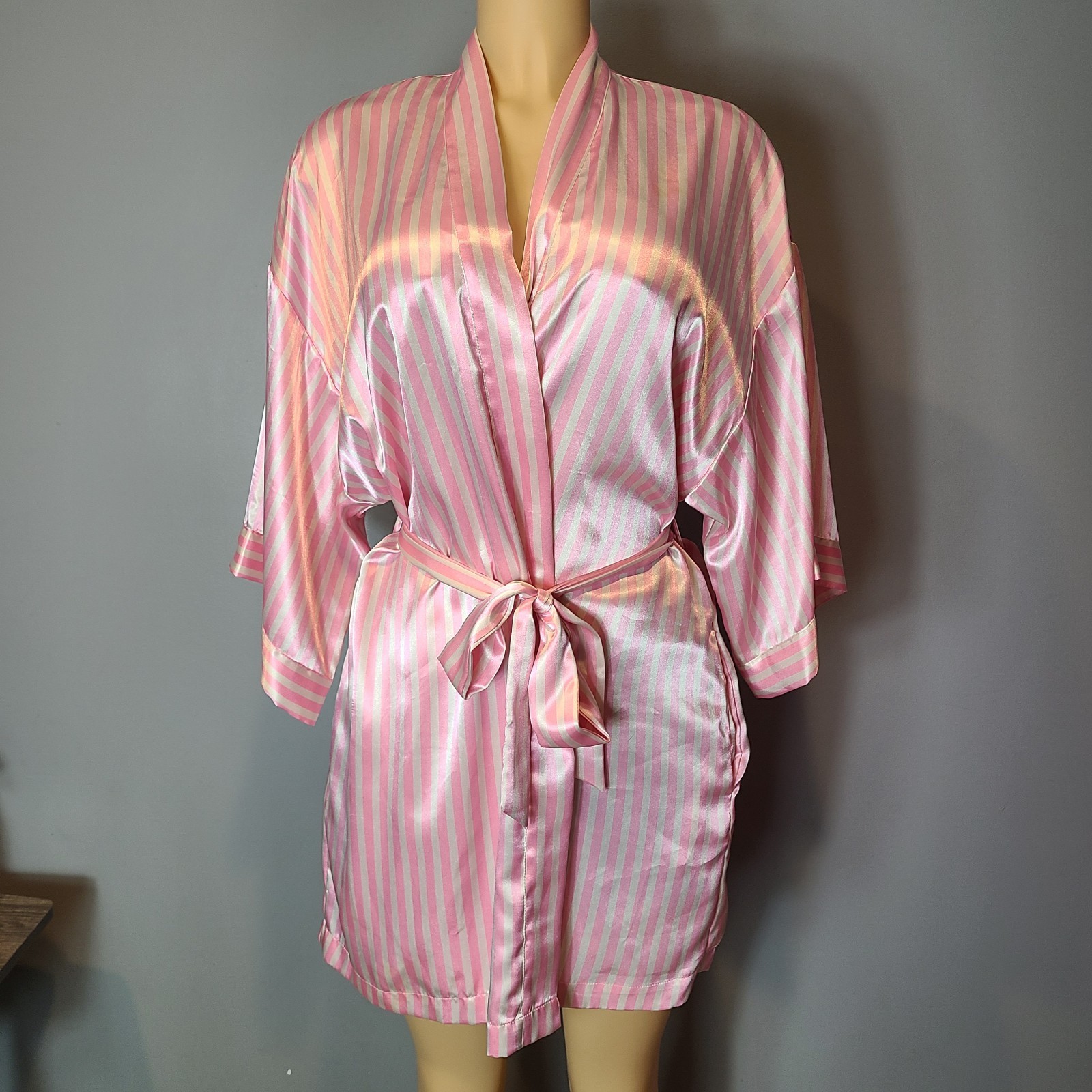 2009 Victoria’s Secret Fashion Show Robe OS Kimono Striped Butterfly Angel Wings