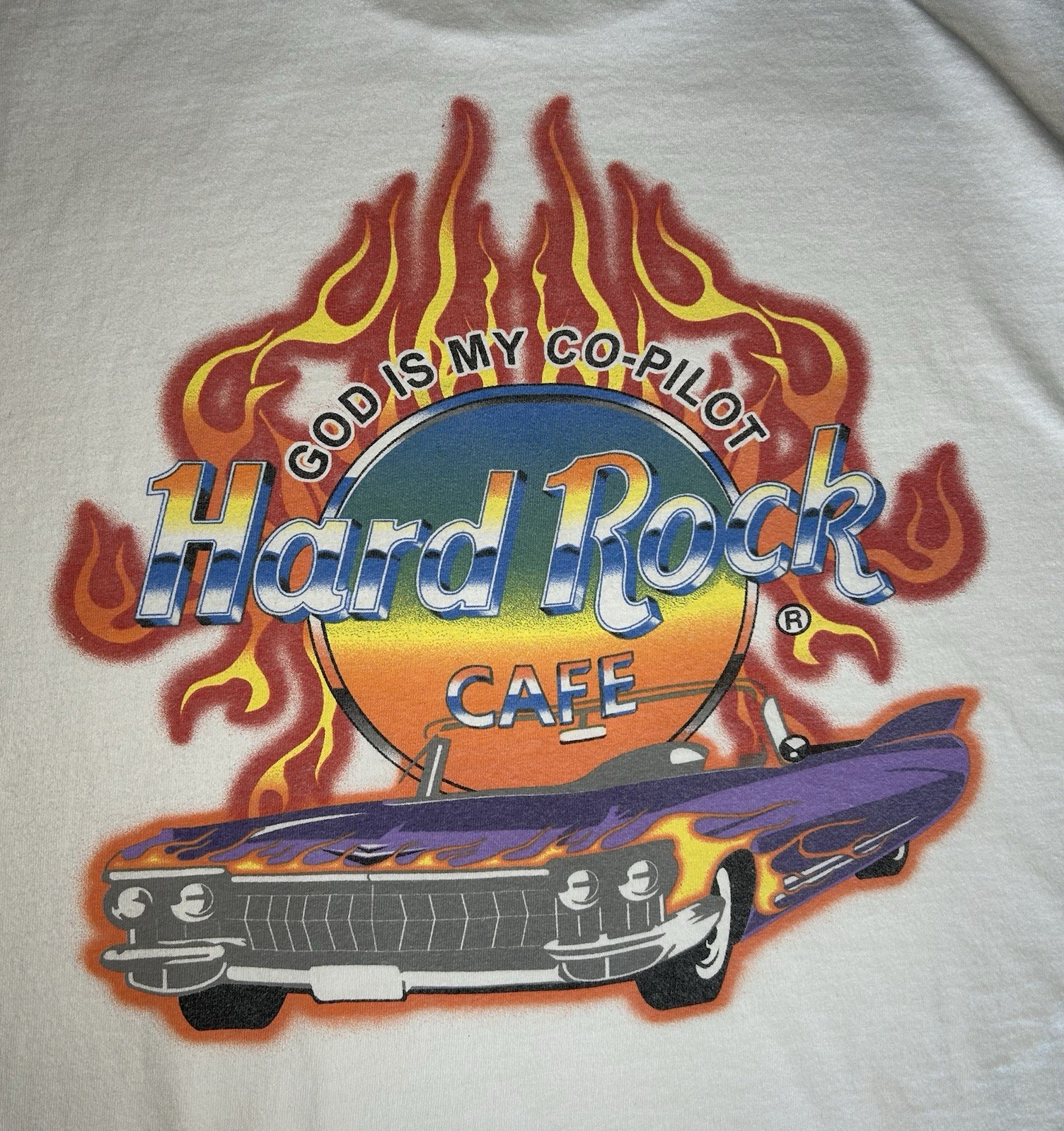 Hard Rock Cafe Singapore/ God Is My Co-Pilot/ Vintage 90’s T-shirt