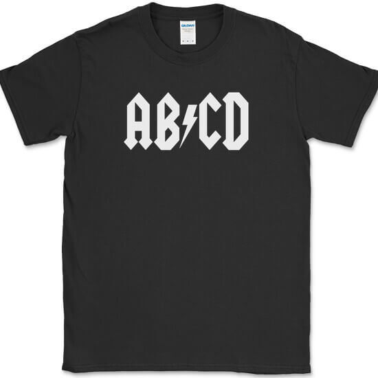 A B C D T-Shirt Funny Alphabet Humor Joke Gift Novelty Tee