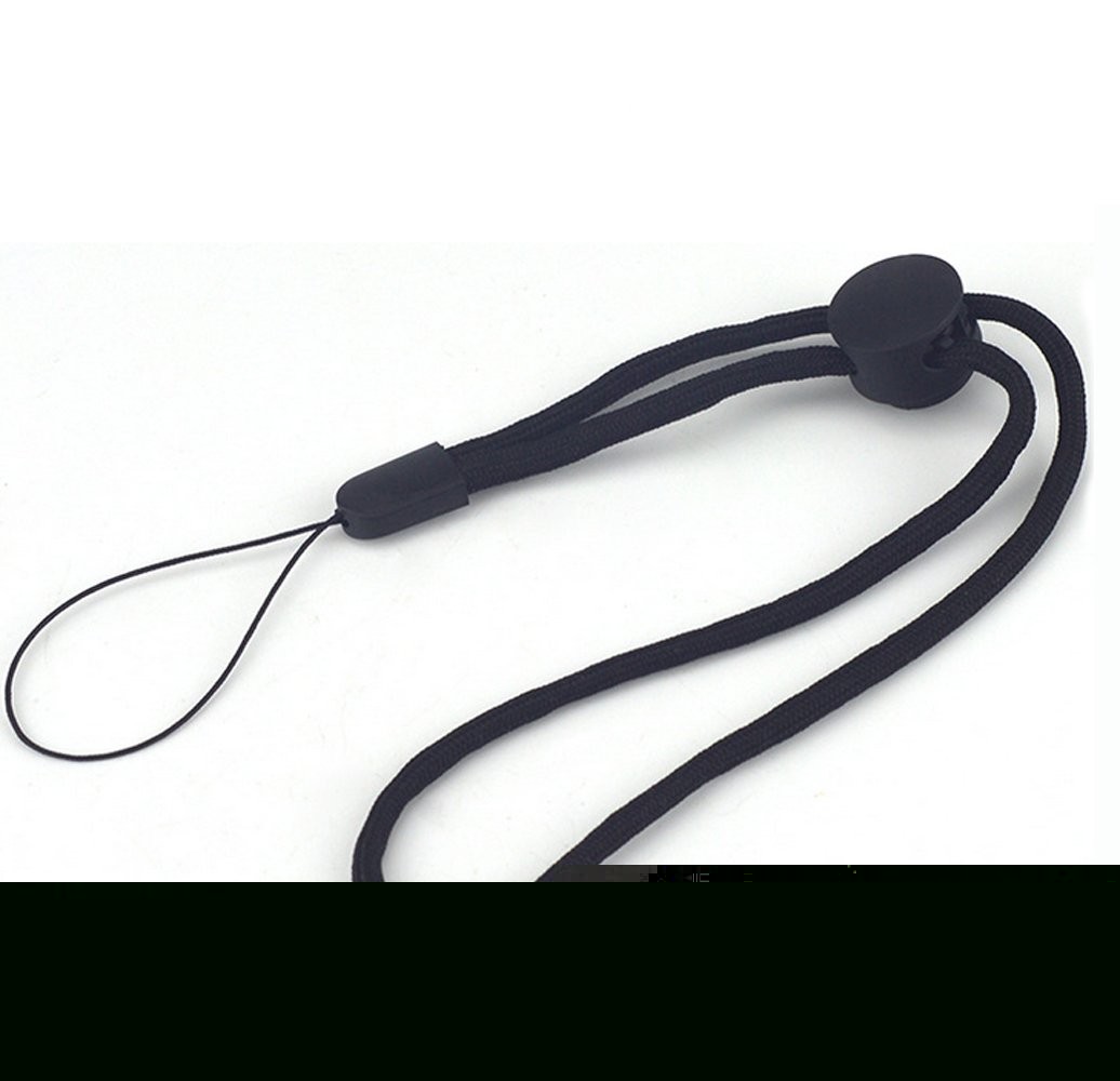 YOUOWO 5 Pack Nylon Lanyards Adjustable length,For USB Flash 5 Pack-black