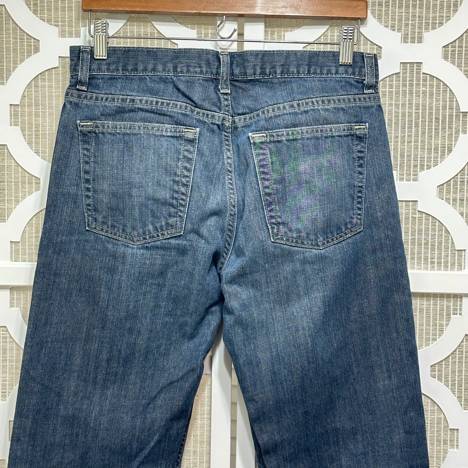 Banana Republic Jeans Button Fly Straight Leg Denim Pants Mens 32×32 Classic