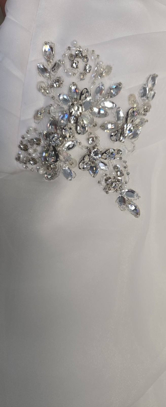 Mori Lee Voyage Beaded Formal Dress – Size 4 – White NWT – Madeline Gardner