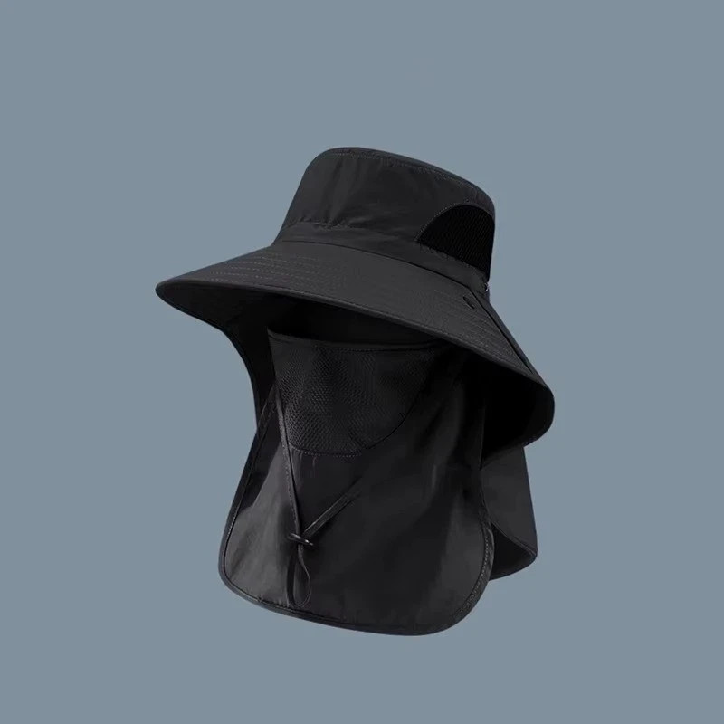 Wide Brim Sun Hat UV Protection Bucket Cap For Hiking Camping Fishing Safari Men