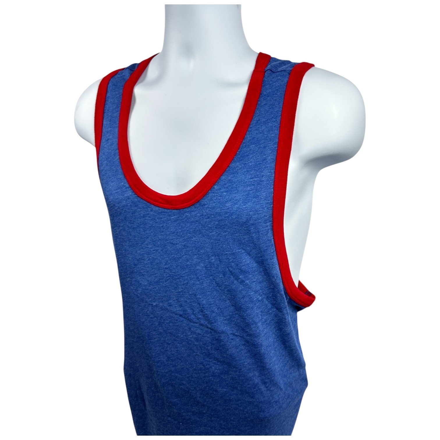 Men’s Alternative Apparel Keeper Tank Top – Premium Athletic (Vintage Royal/Red)
