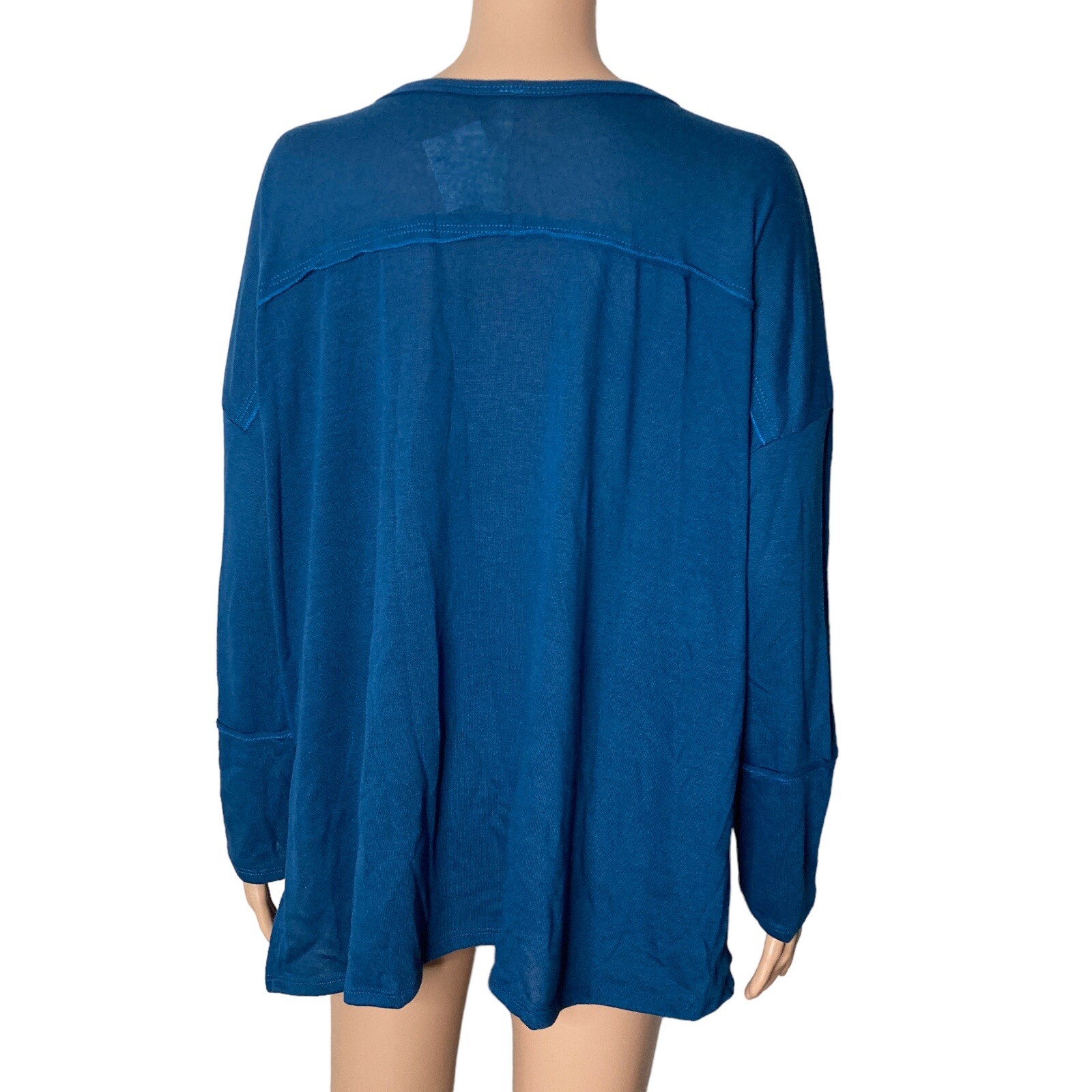 Forgotten Grace Sweater Womens Large Blue Lightweight