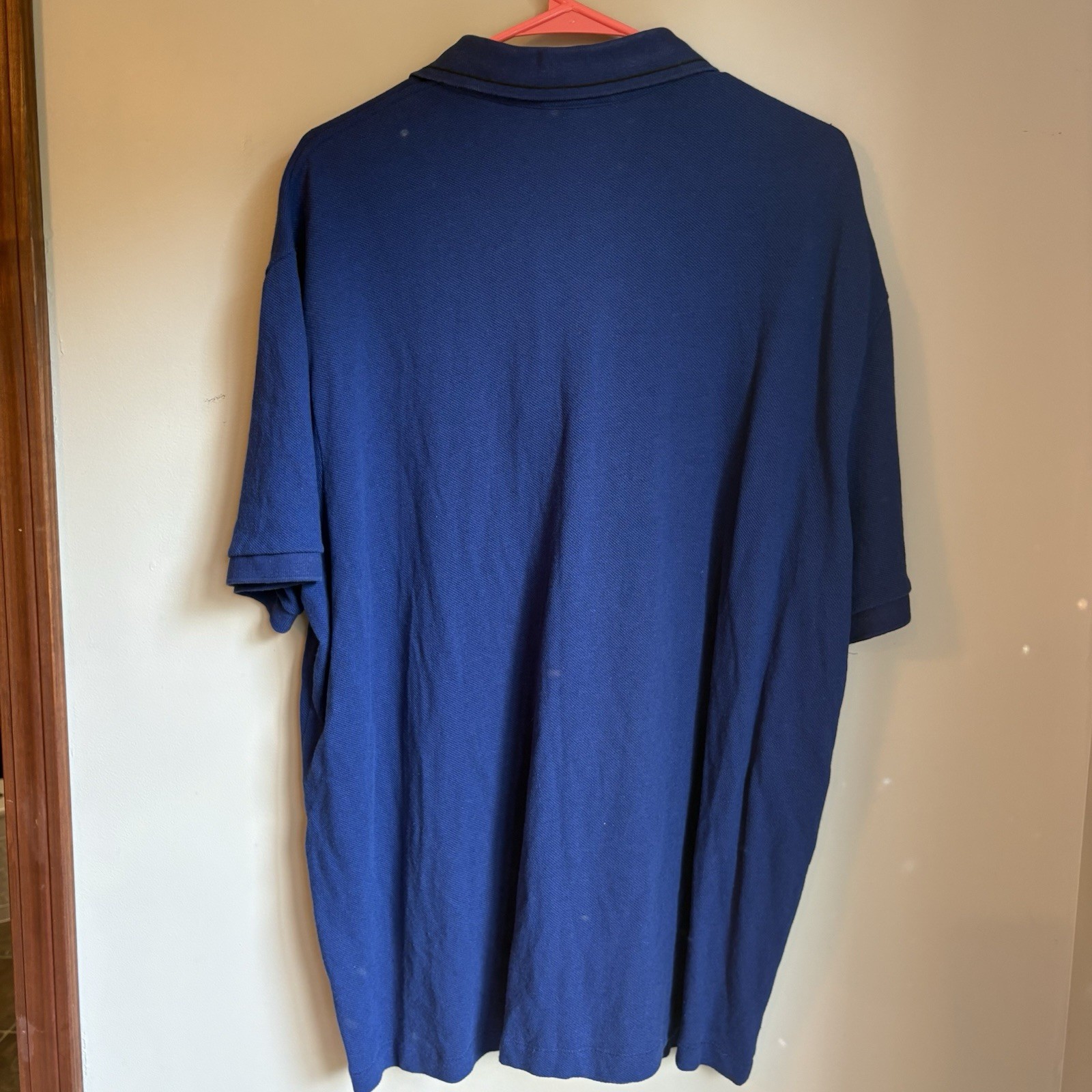 Lacoste Men’s Solid Blue Short Sleeve Polo Shirt 4XL