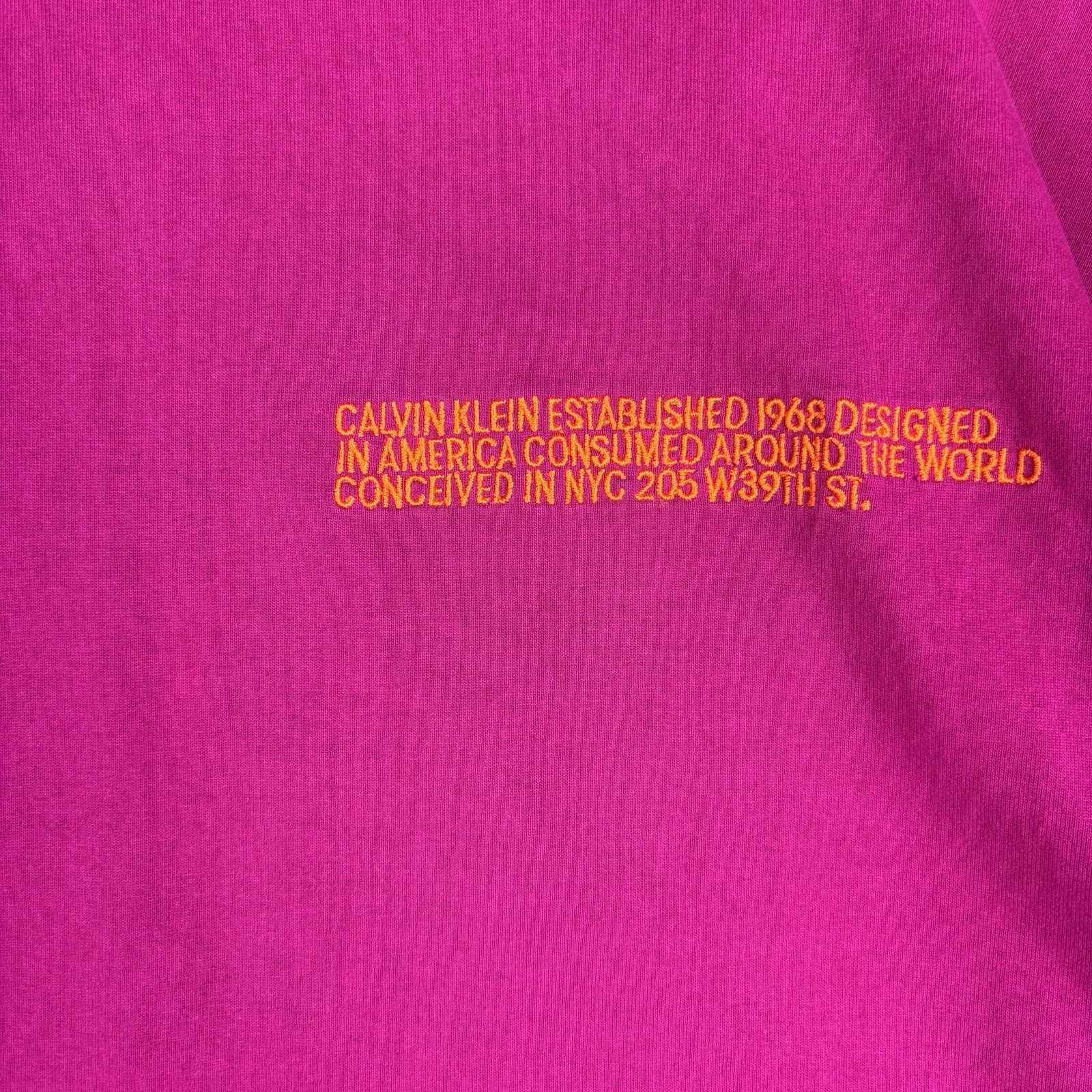 Calvin Klein 205W39NYC Mens Pink Logo Mock Neck Short Sleeve Cotton Knit XL