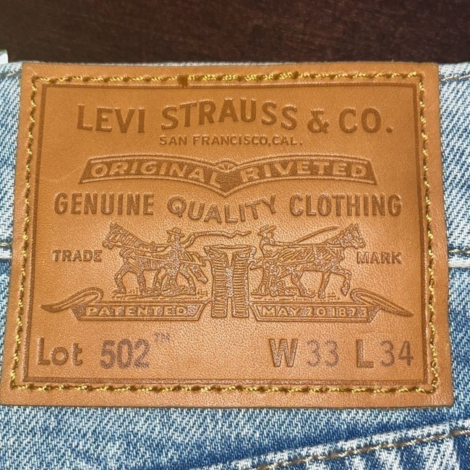 Levi’s® Premium br 502™ TAPER FIT MEN’S JEANS br Size 33X34 NWT
