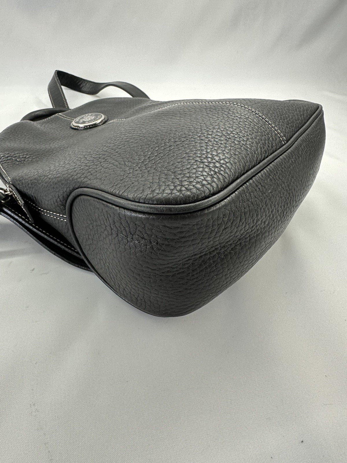 Dooney & Bourke Black Pebbled All Weather Leather Backpack Purse Y2K Zip