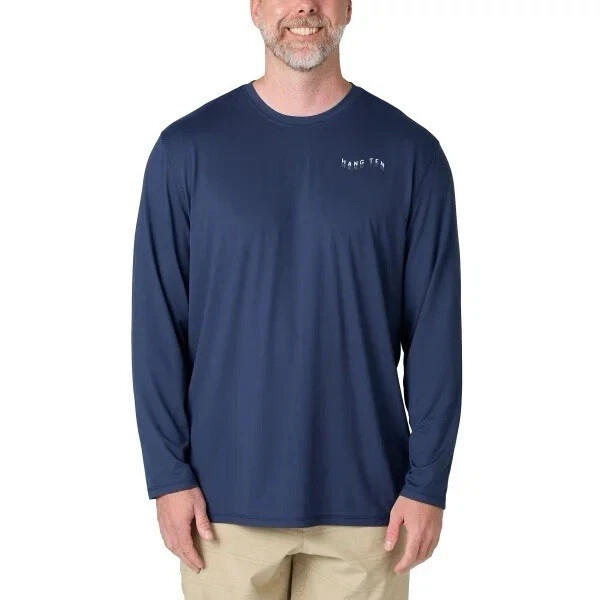 Hang Ten Men’s Long Sleeve Sun Tee (Choose Size and Color)