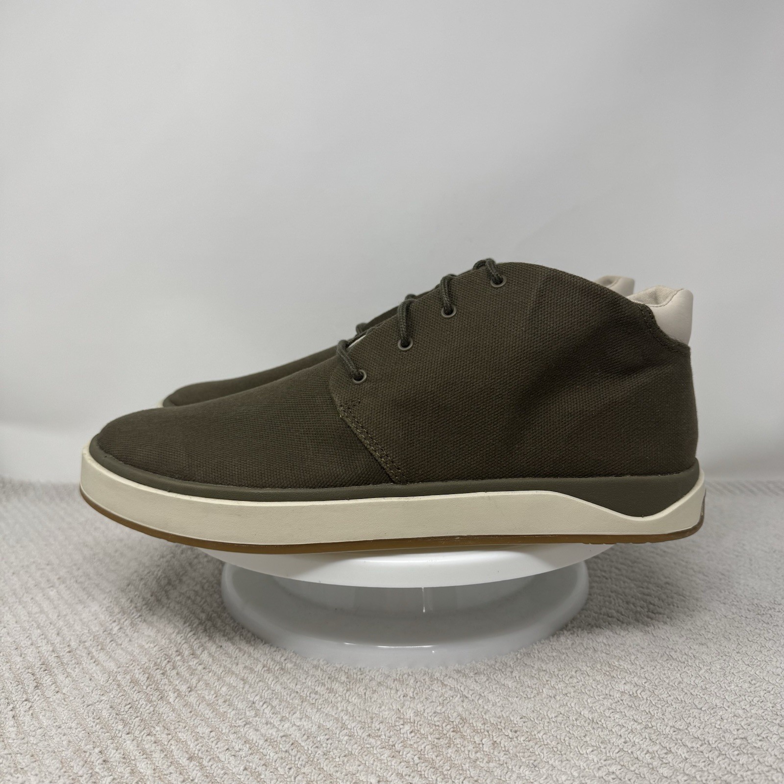 OluKai Papaku Chukka Boots Men’s Size 10 Olive Green Casual Canvas NEW