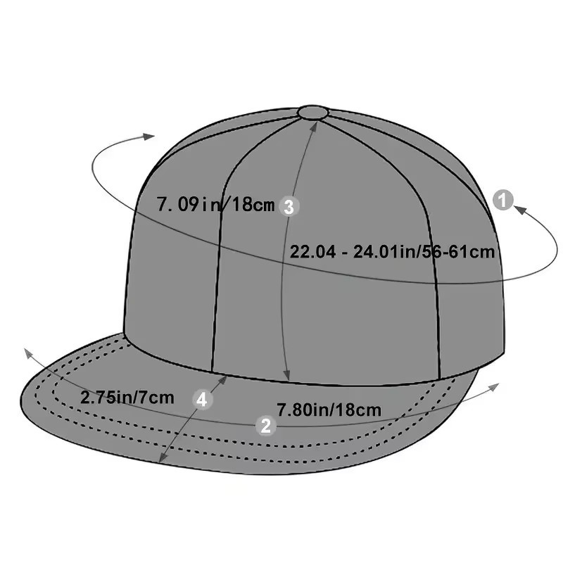 Blank Snapback Hat Flat Bill Trucker Mesh Cap Plain Solid Adjustable Unisex OS