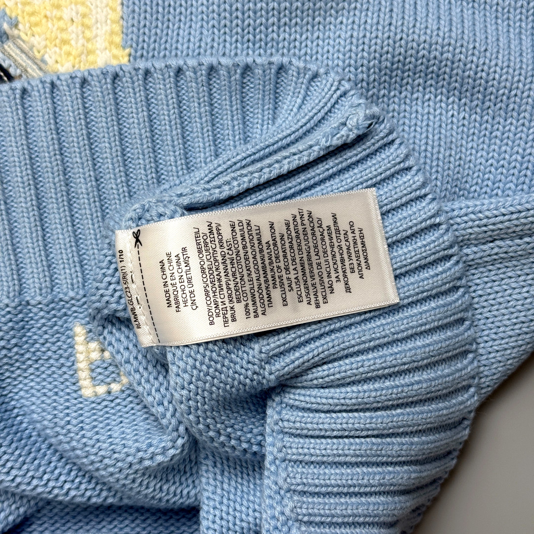 POLO RALPH LAUREN Light Blue Polo Bear Crewneck Pullover Women’s Size S – NWT