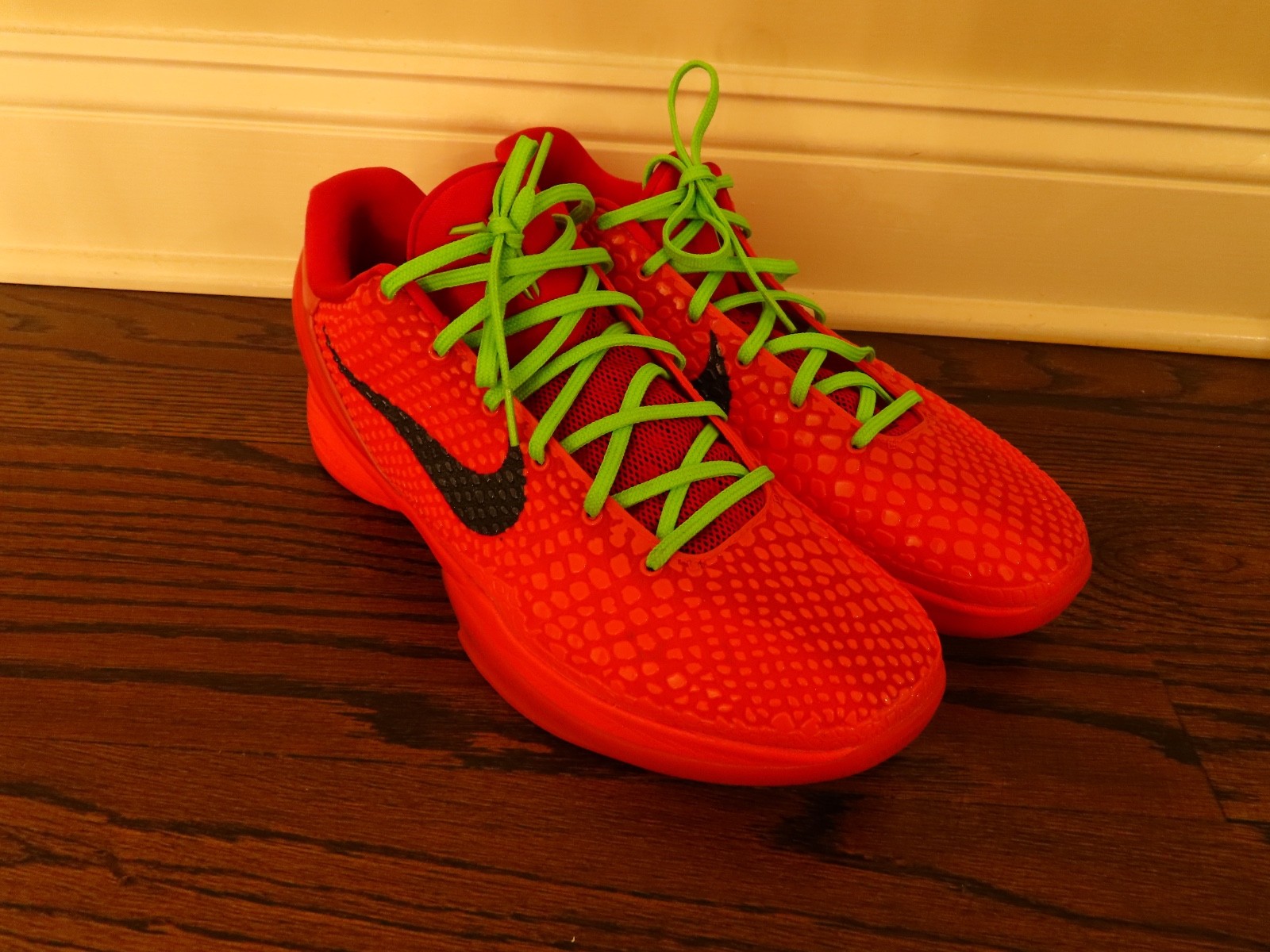 Nike Kobe Grinch Protos : Size 13 : Red Colorway : Excellent Condition 🔥🔥