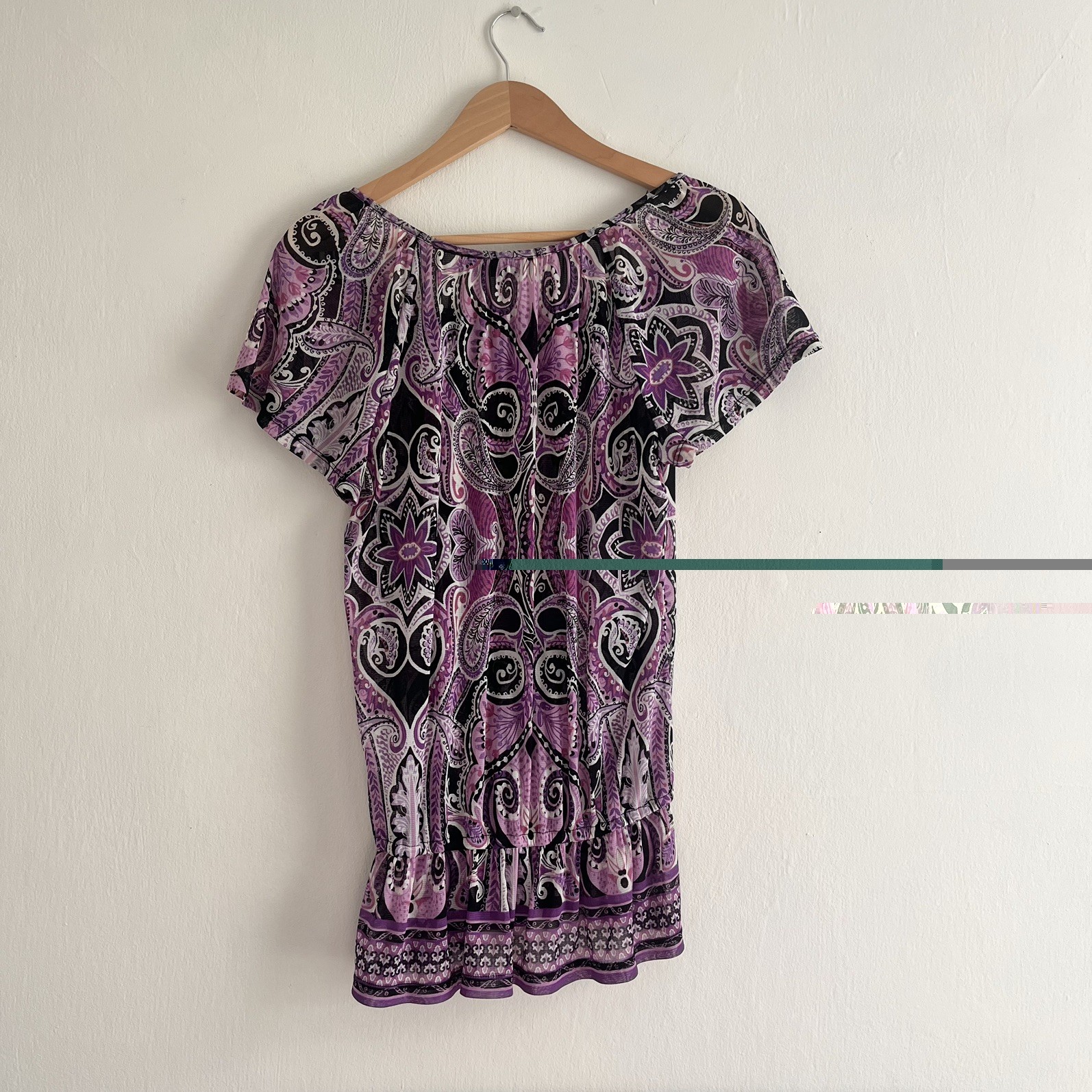 APT.9 Purple Paisley Top