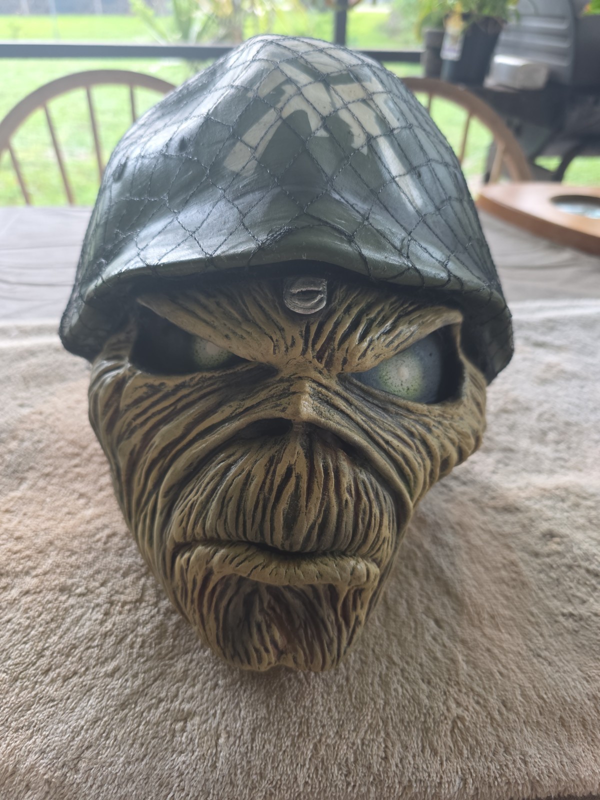 Iron Maiden Soldier Military Helmet Costume Mask Adult