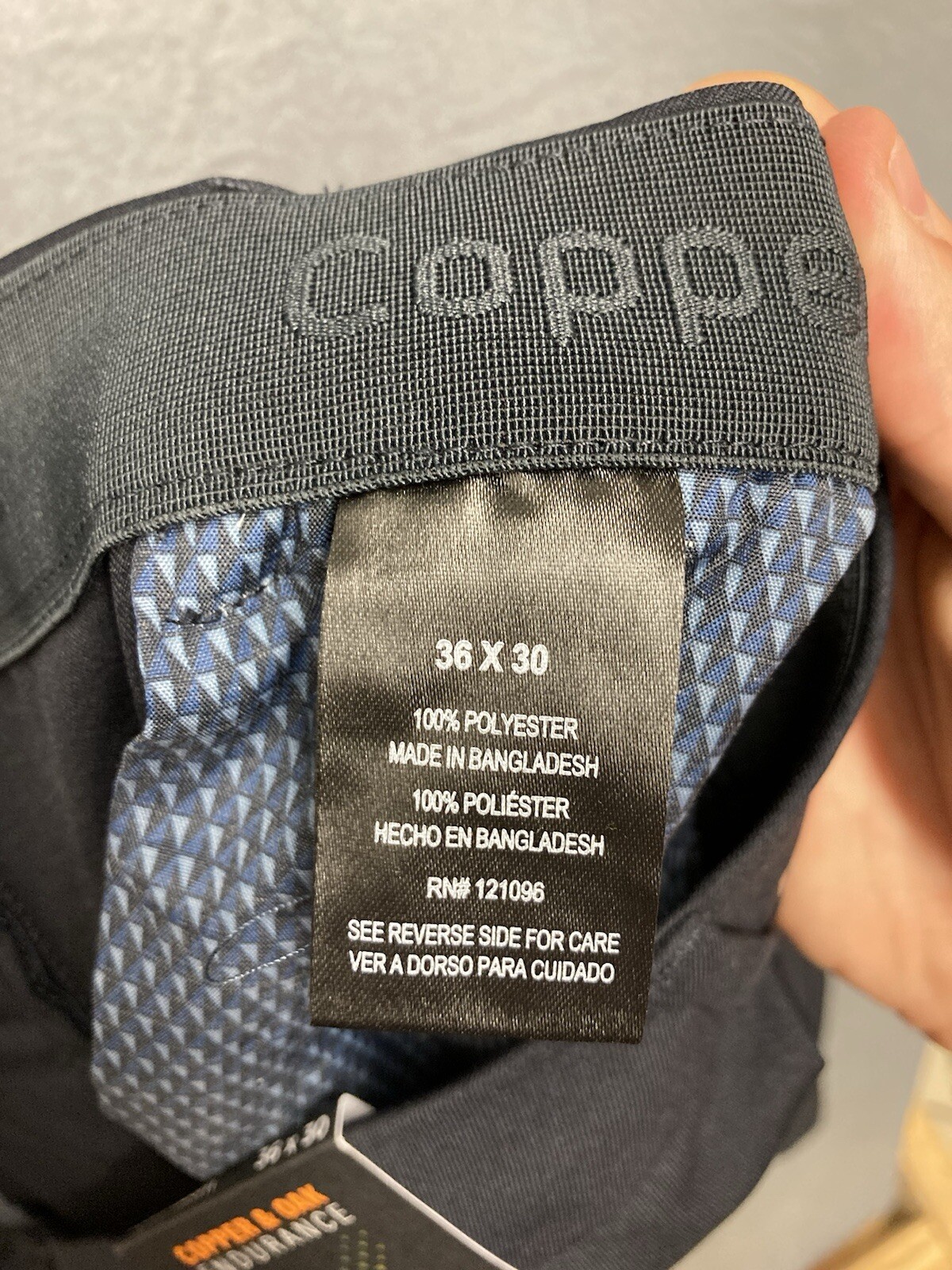 Copper & Oak NWT Men’s 36×30 Momentum Navy Pants Blue Slim Straight NWT