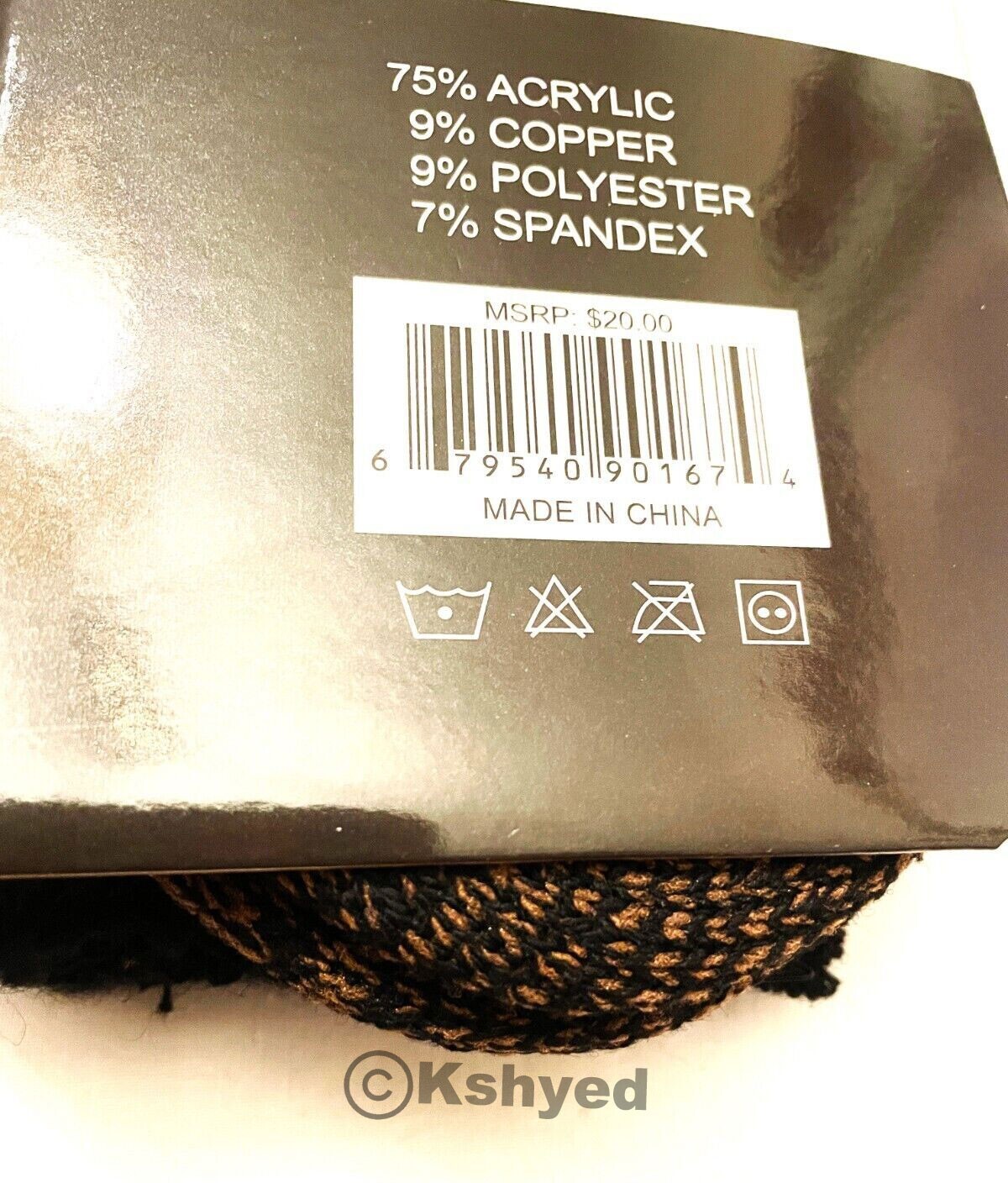 Goldstar Heated Copper Socks Black Athletic Size: 9-15 Tog Rating 4.7 (2 Pack)