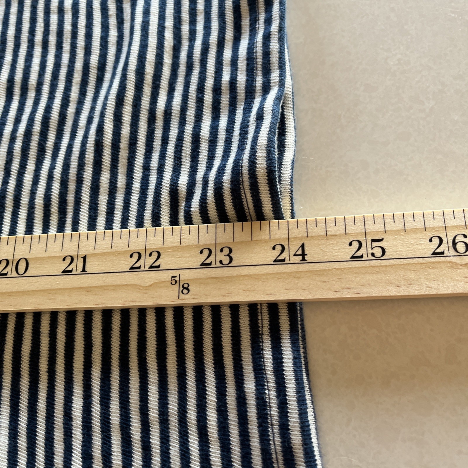NWT Faherty Sz XXL Sunwashed Slub Muscle Tank Top Blue Stripe Organic Cotton