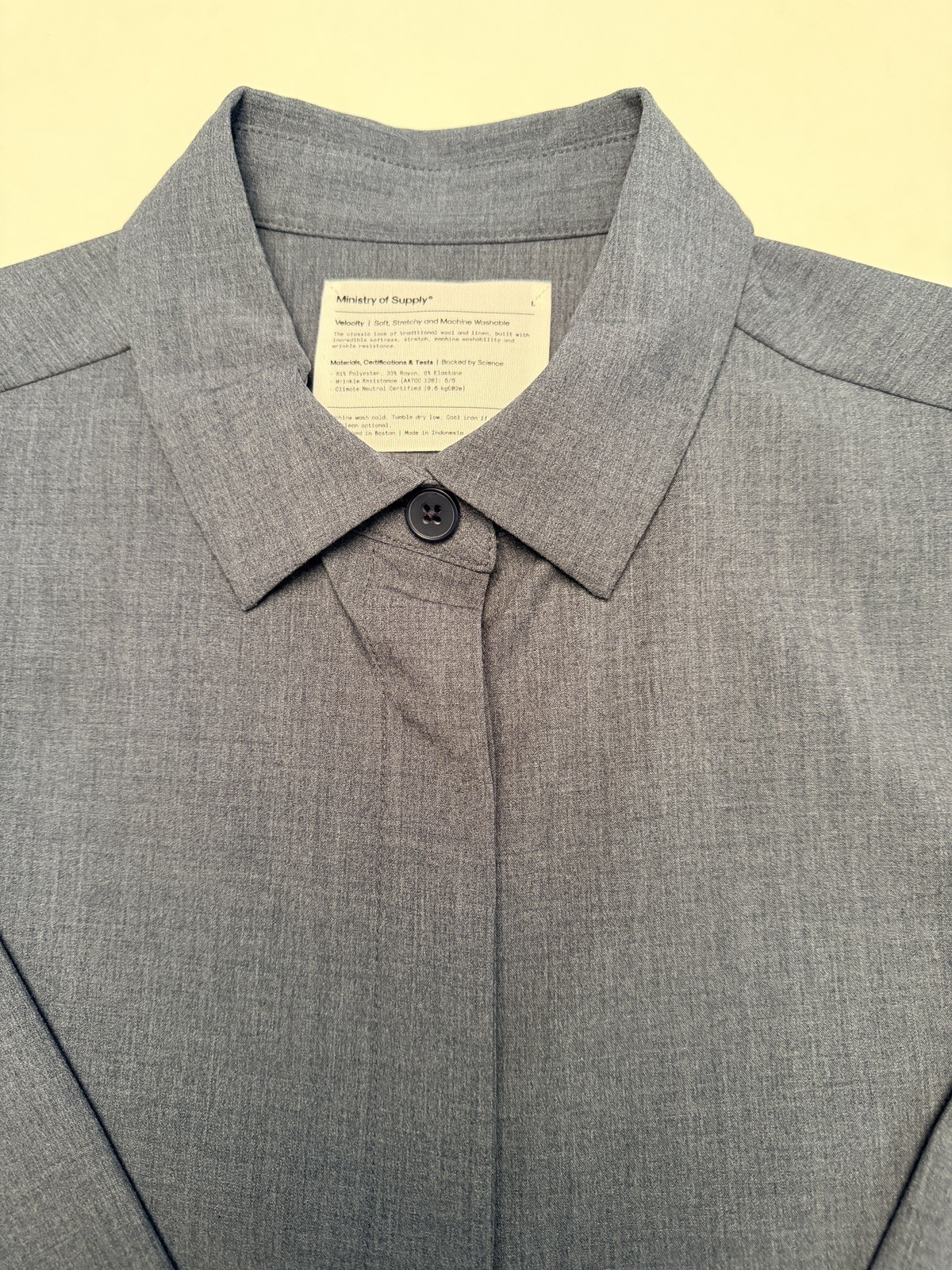 Ministry of Supply Jacket Womens M Blue Velocity Shirt Jacket. New with Tags