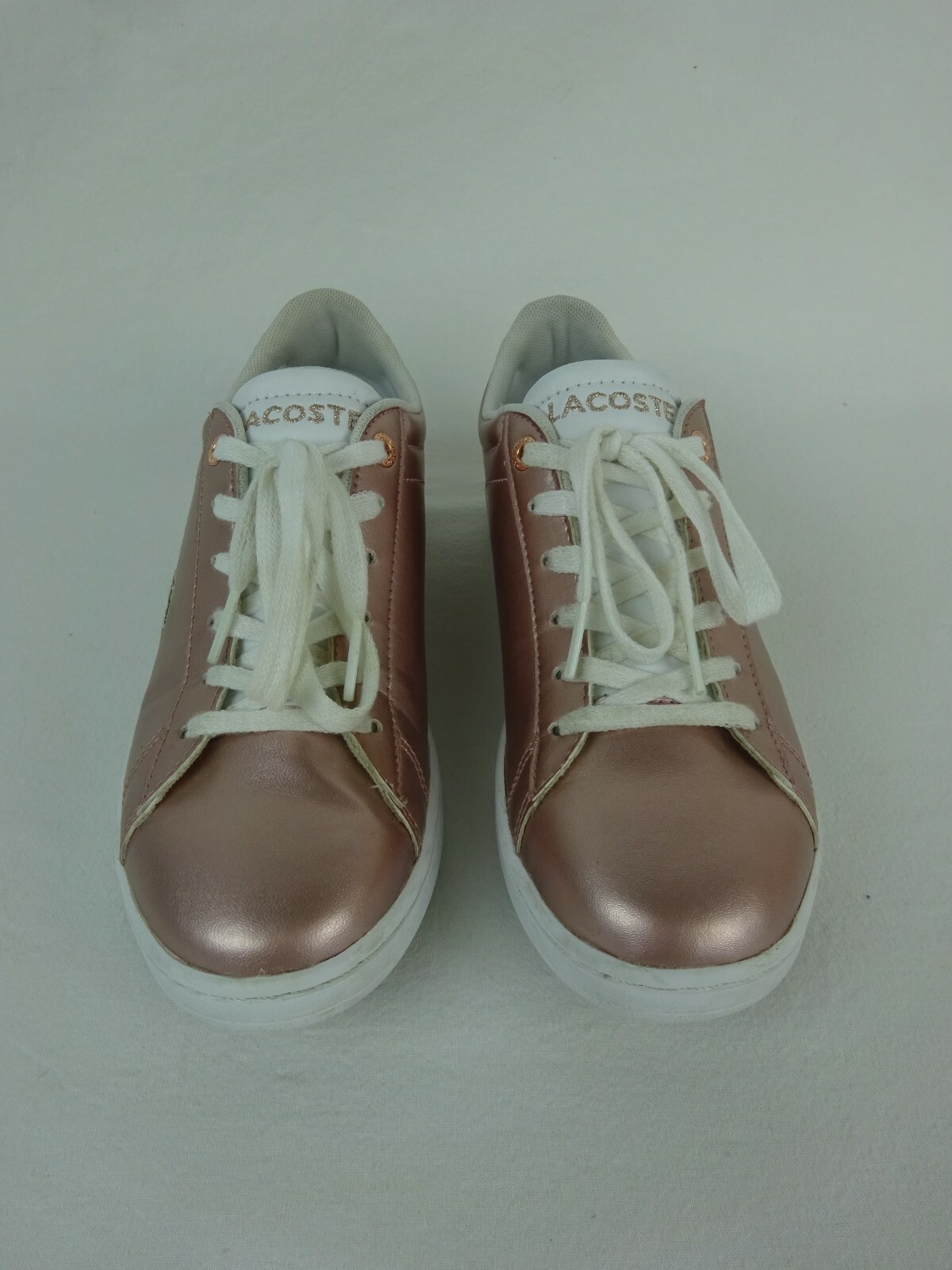 Lacoste Carnaby Evo 318-2 Metallic Pink Fashion Sneaker ~ EU Size 37