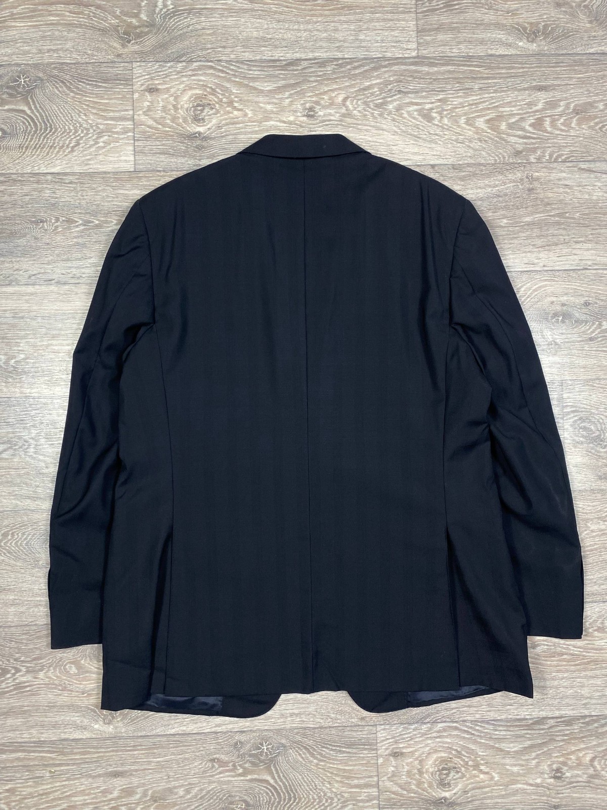 Canali Mens Blazer Muslin Wool Viscose Black Check UK 54 two button