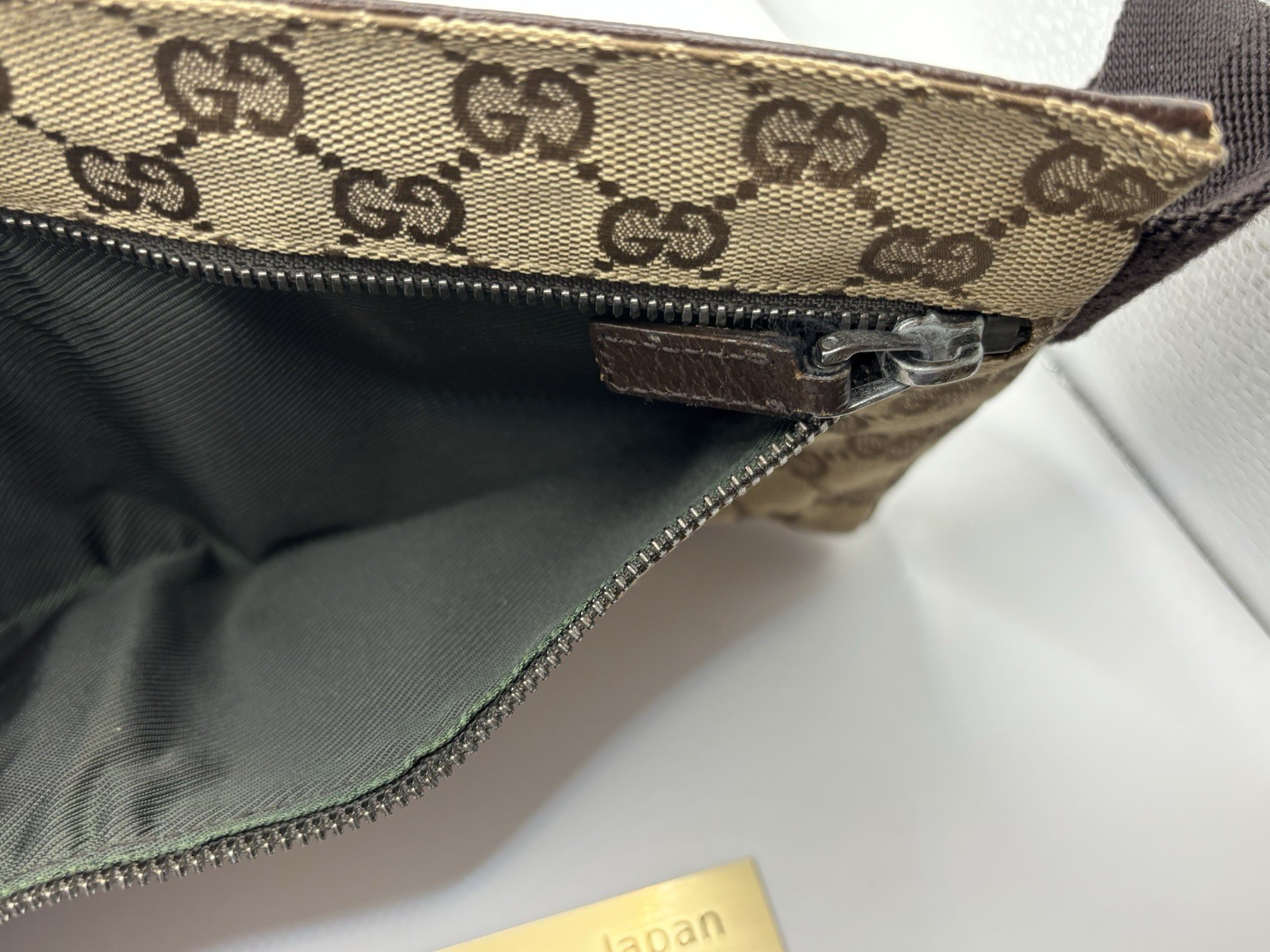 GUCCI Auth GG Waist Pouch shoulder Bumbag Belt Bag Fanny Pack Vintage