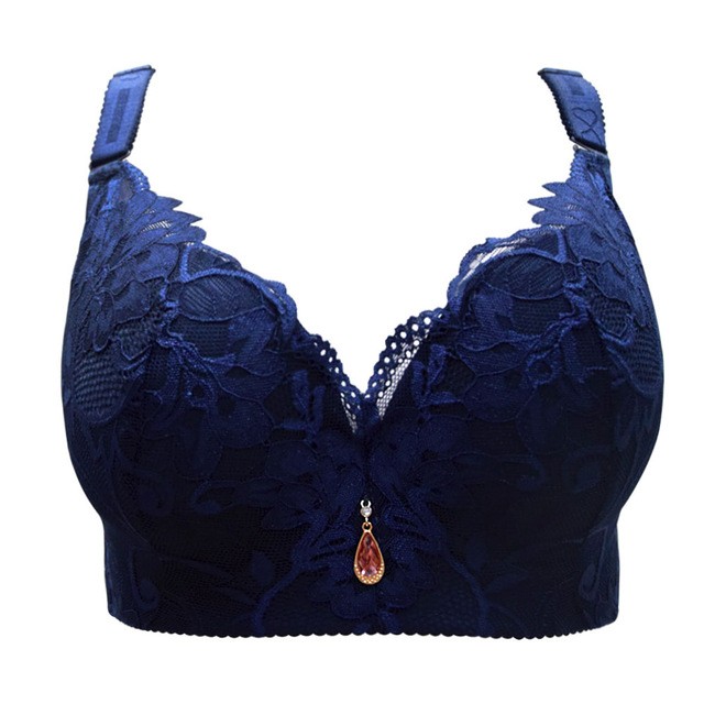 Bracelets For Women Push Up Bra Embroidery Underwear Full Coverage Plus Size