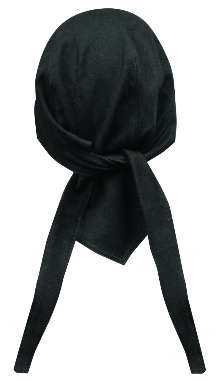 Solid Black Select Large Doo Rag Durag Skull Cap Terry Cloth Sweatband Capsmith