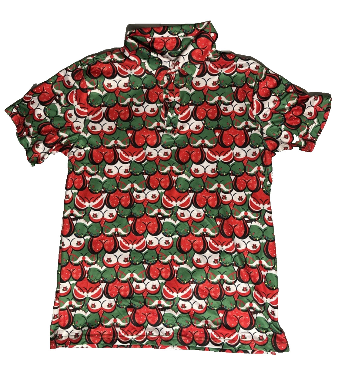 Uideazone Funny Christmas Golf Polo Shirt Men, Funny Golfer Xmas Humor Gift New