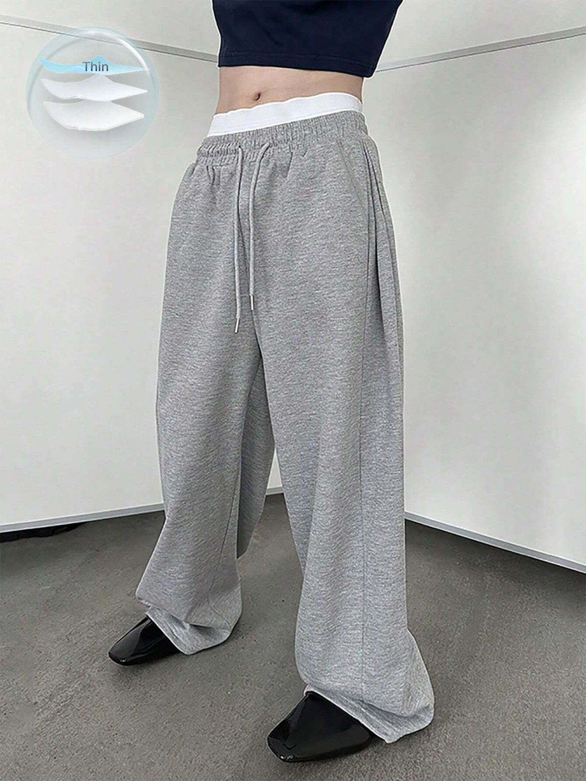 Manfinity Men’s Loose Fit Drawstring Sweatpants – Wide Leg, Baggy, Perfect Gift