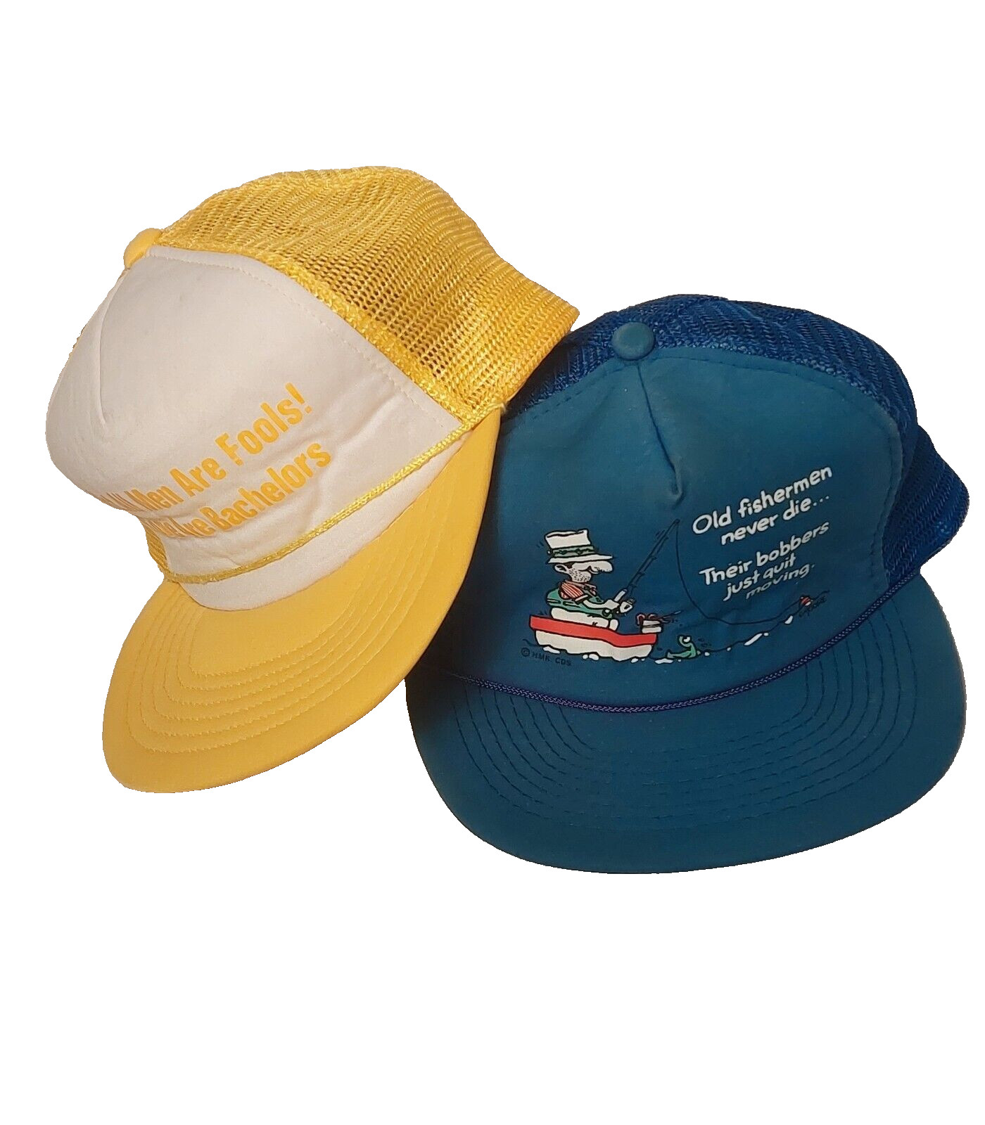 Vintage Funny Trucker Hat Snapback Men’s Humor Novelty Hat Fishing